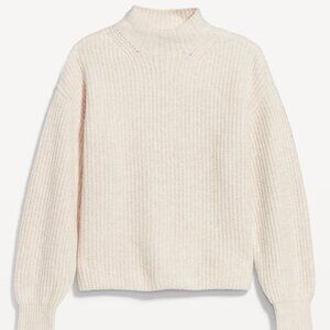 Old Navy Light Stonewashed SoSoft Cropped Mock-Neck Sweater/NWT/XL
